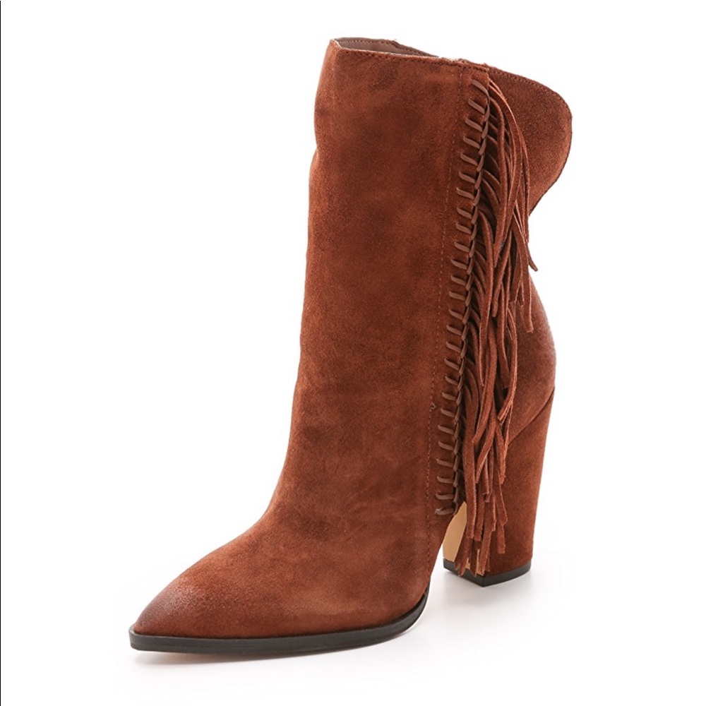 Dolce Vita Ileen Suede Fringe Booties